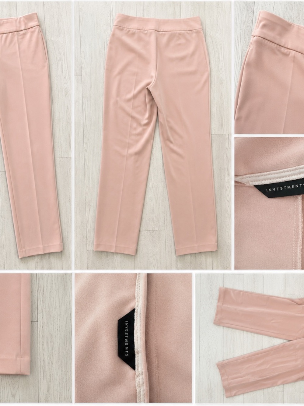 Investments Soft Blush Stretch Ponte Ankle Pants